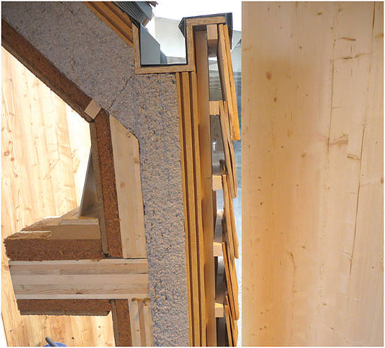 Za toplotnu izolaciju zida koriste se materijali na bazi drvenih vlakna, celuloze ili reciklirani drveni materijali