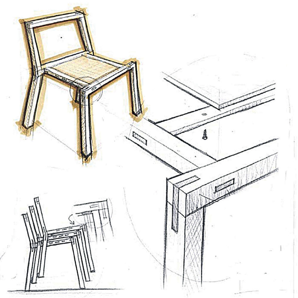 Slika 3. Razrada koncepta lake stolice (otvoreni i zatvoreni spoj sa umetnutim čepom)